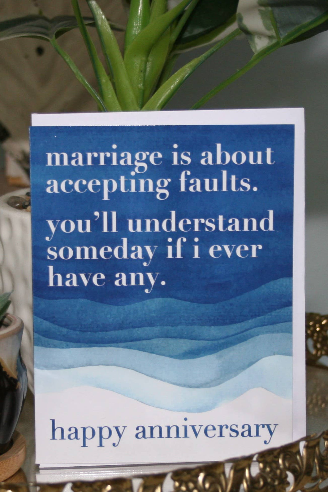 Crooked Halo - Marriage is Accepting Faults Greeting Card #49
