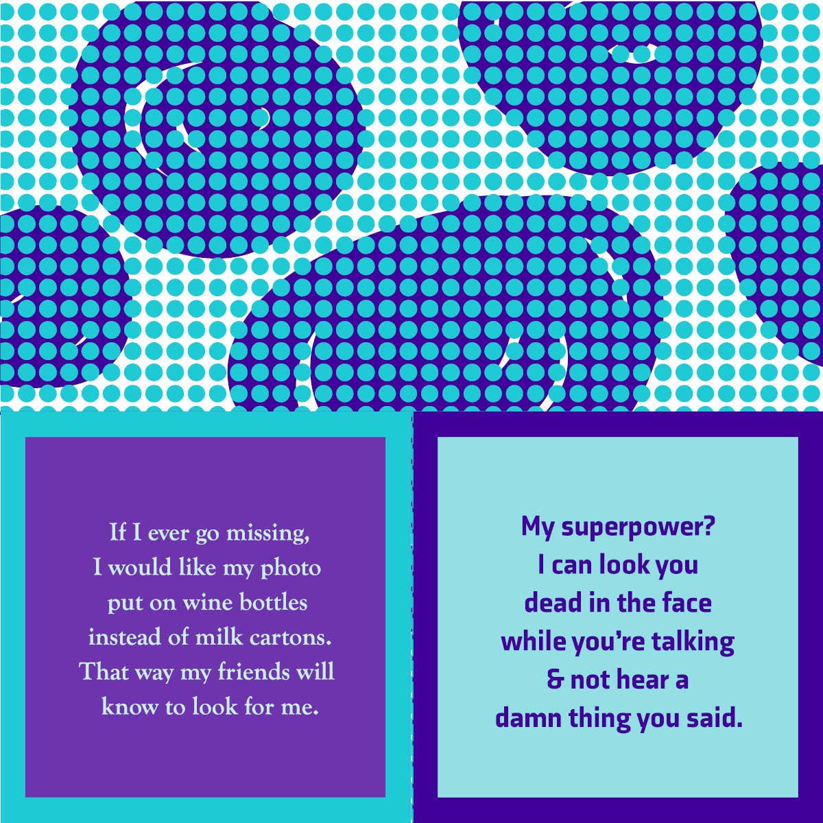Drinks on Me coasters - Napkin: Milk Carton/Superpower