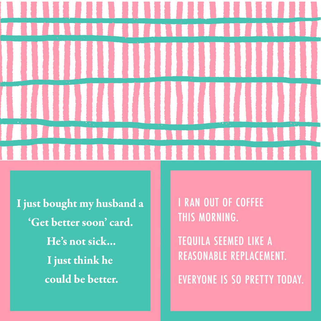 Drinks on Me coasters - Napkin: Get Better Soon/Ran out of Coffee