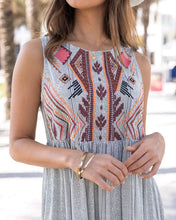 Load image into Gallery viewer, aztec embroidered dress
