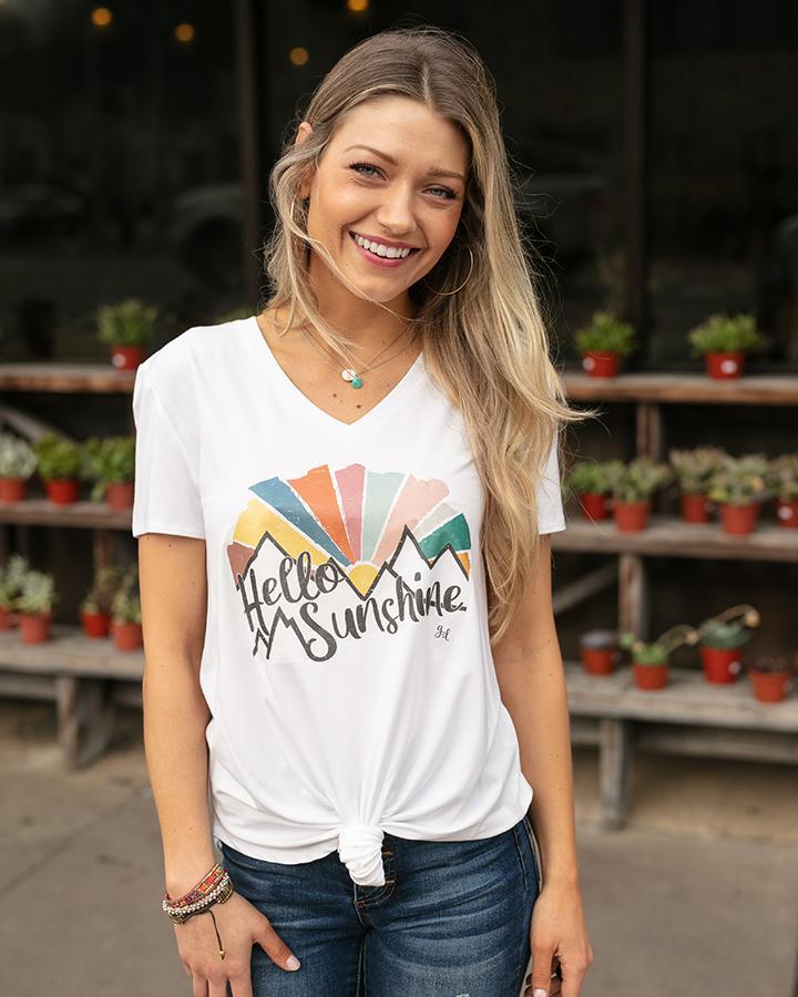 Perfect V Neck Graphic Tee