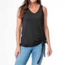 Tank Tie Hem V-Neck