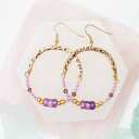 Hoop Earrings with Beads