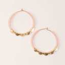 Hoop Earrings  Filigree Bead