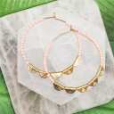 Hoop Earrings  Filigree Bead