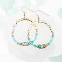 Hoop Earrings with Beads