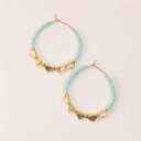 Hoop Earrings  Filigree Bead