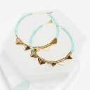 Hoop Earrings  Filigree Bead