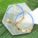 Hoop Earrings  Filigree Bead