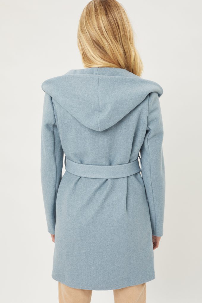 Kassie Belted Hoodie Coat