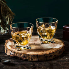 Load image into Gallery viewer, JoyJolt - Atlas Crystal Whiskey Glasses
