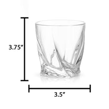 Load image into Gallery viewer, JoyJolt - Atlas Crystal Whiskey Glasses
