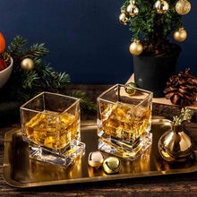 Load image into Gallery viewer, JoyJolt - Carre Square Heavy Base Whiskey Glasses, Set of 2
