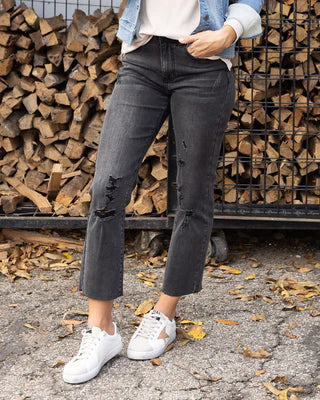 mel's fave straight leg cropped denim SALE