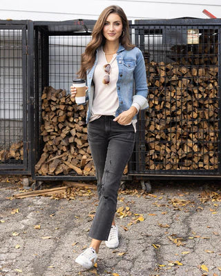mel's fave straight leg cropped denim SALE