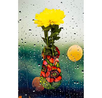Suction-Cup Flower Vase