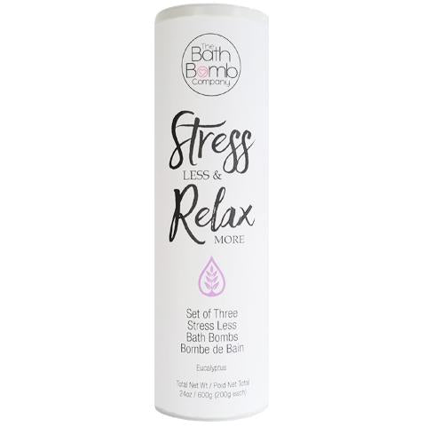 Stress Less & Relax More Tube (Set of 3 Bombs)