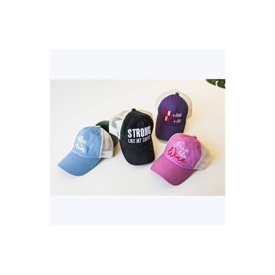 Wine and Coffee Trucker Hat