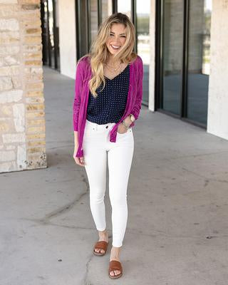 White Non-Distressed Ankle Jeggings SALE