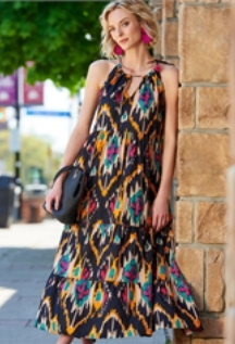 Anya Cotton Tassel Maxi Dress