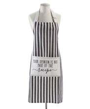Load image into Gallery viewer, Black and White Sentiment Apron
