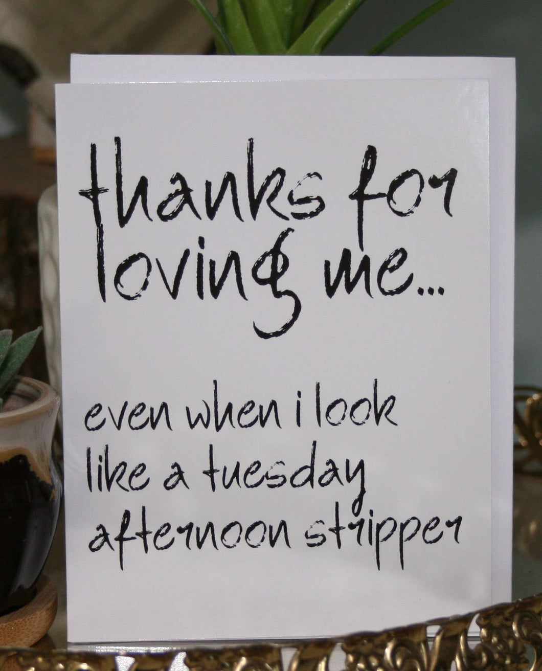 Crooked Halo - Tuesday Stripper Greeting Card