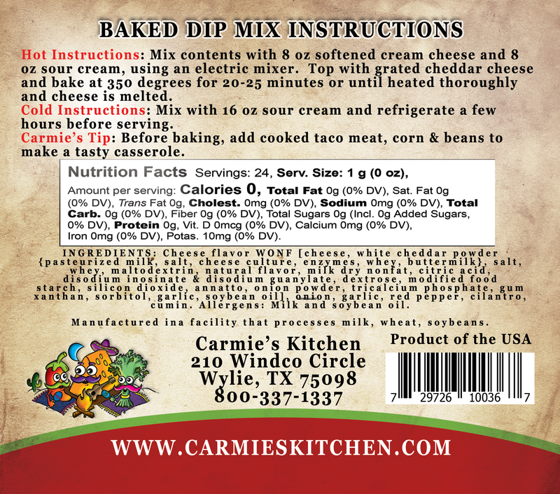 Carmie's Kitchen - Dip & Cheesecake Ball Mixes SALE