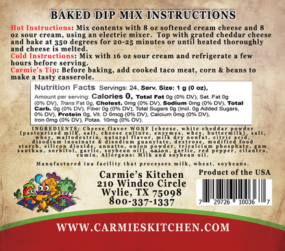 Carmie's Kitchen - Dip & Cheesecake Ball Mixes SALE