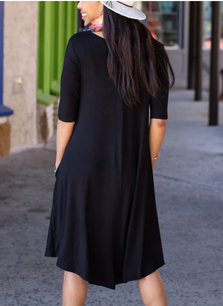 Everyday Basic Pocket Dress SALE