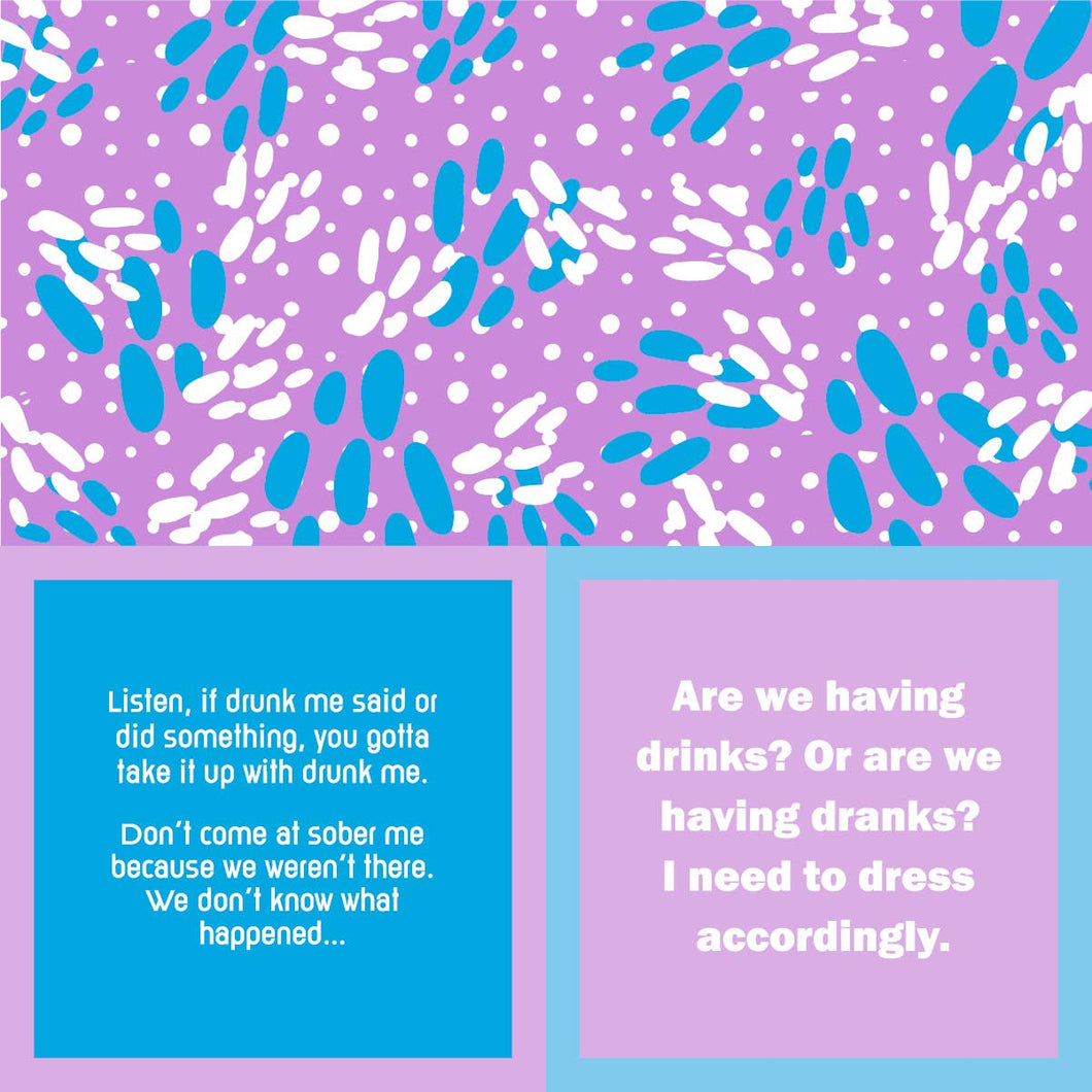 Drinks on Me coasters - Napkin: Drunk Me/Drinks or Dranks