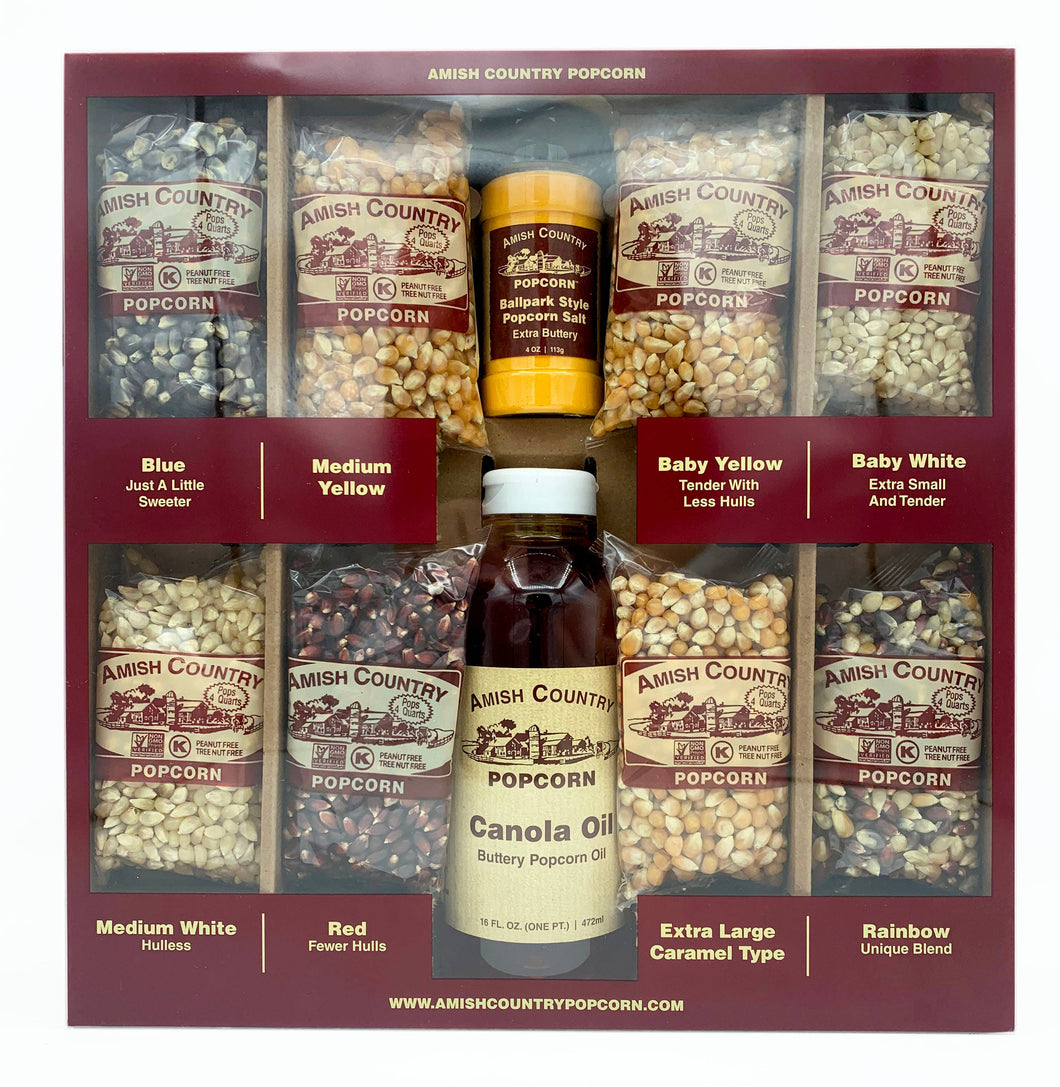 Amish Country Popcorn - Open 4oz. Variety Gift Box