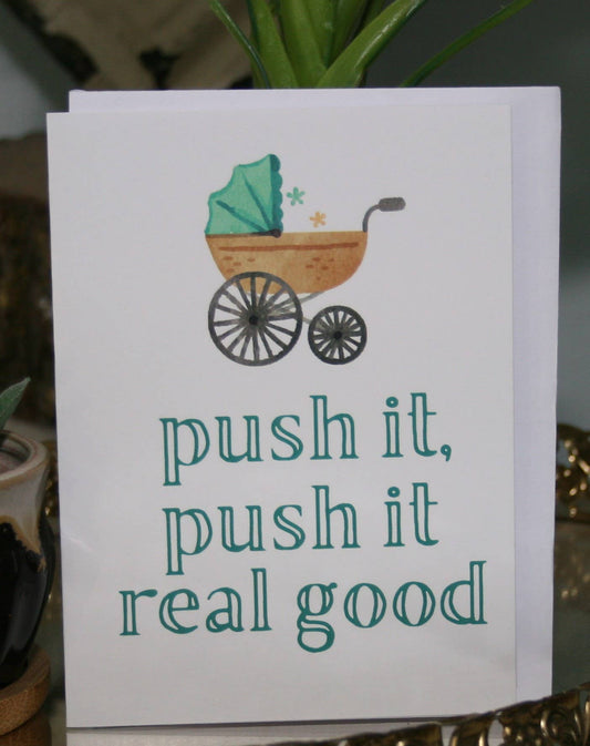 Crooked Halo - Push It Greeting Card
