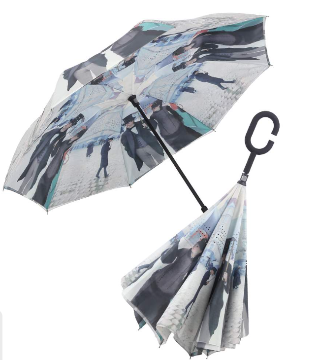 Reverse-Opening Umbrella