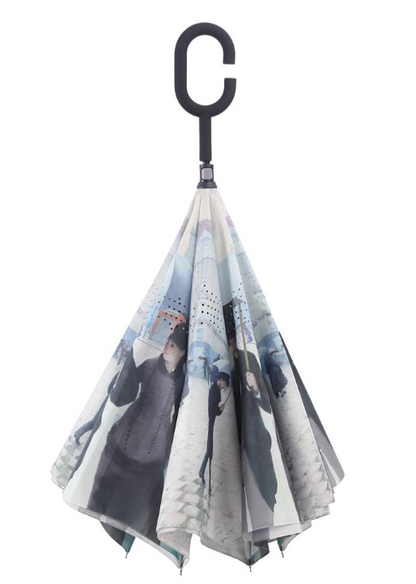 Reverse-Opening Umbrella