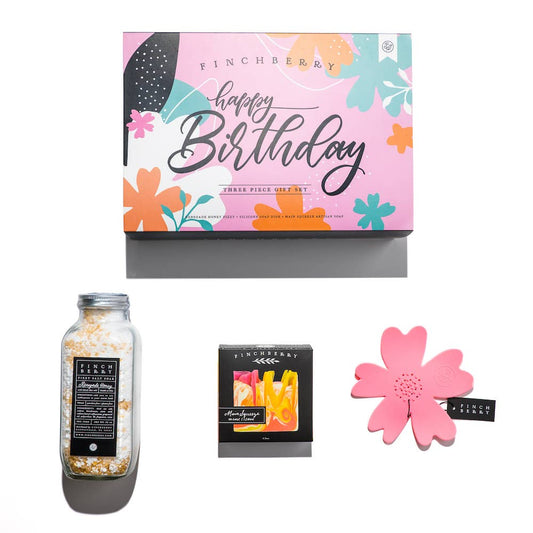 FinchBerry - Happy Birthday Gift Set - 3 Piece Set