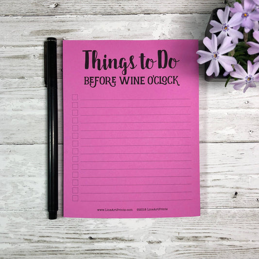 LineArt Prints™ - Things to do before Wine O'Clock