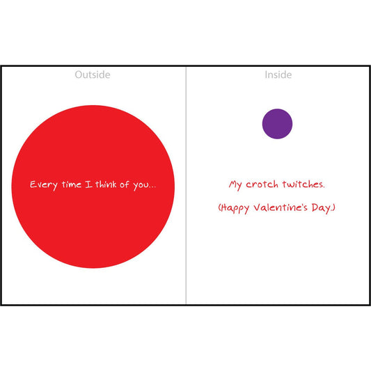 "Crotch Twitches" Greeting Card