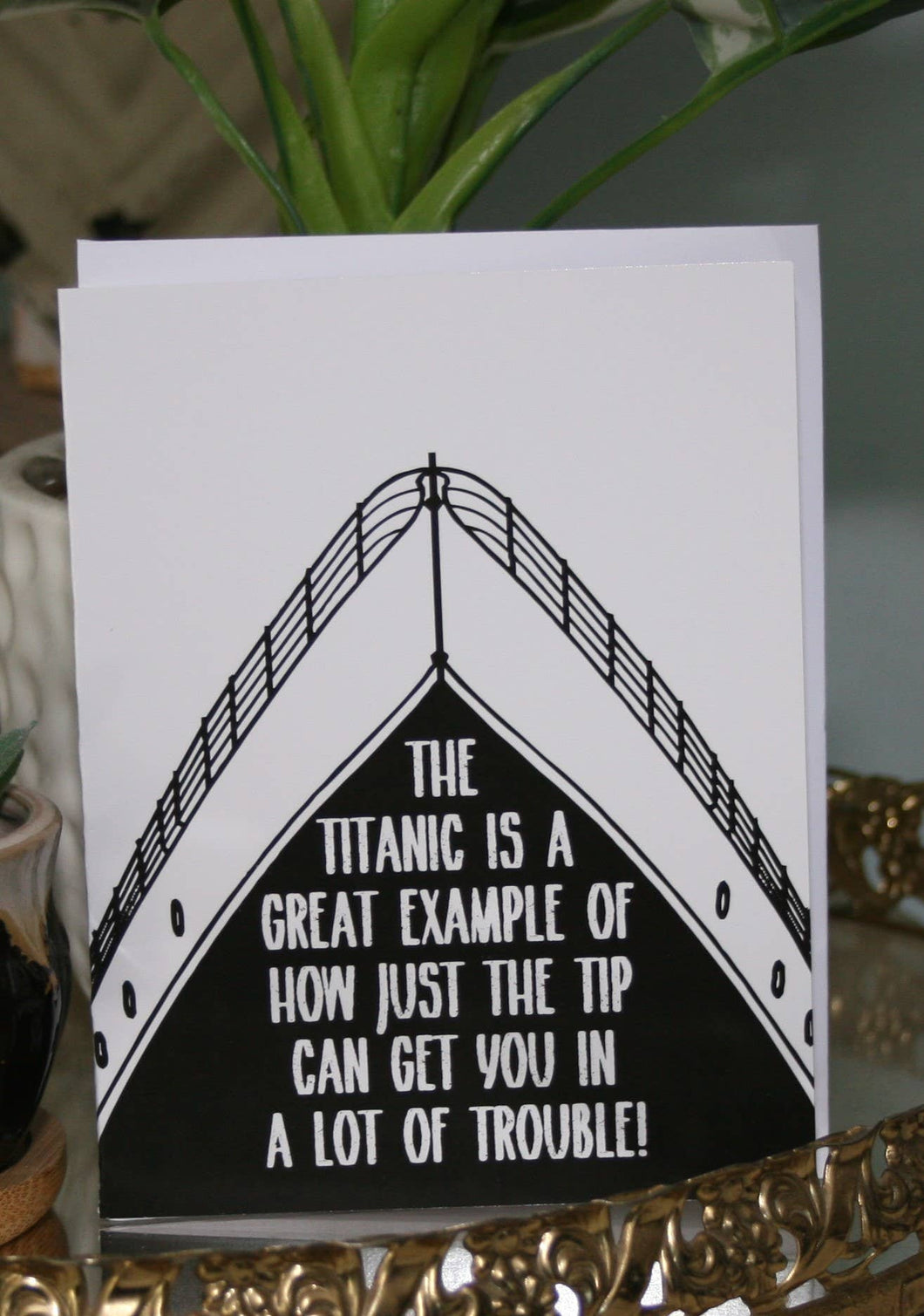 Crooked Halo - Just the Tip Greeting Card