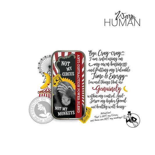 warm human - Not My Circus Blend 100% Pure Essential Oil Solid Perfume