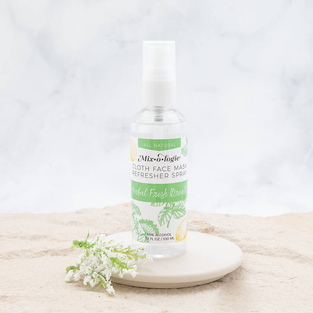 Mixologie - Face Mask Refresher Spray -  Herbal Mint Scent