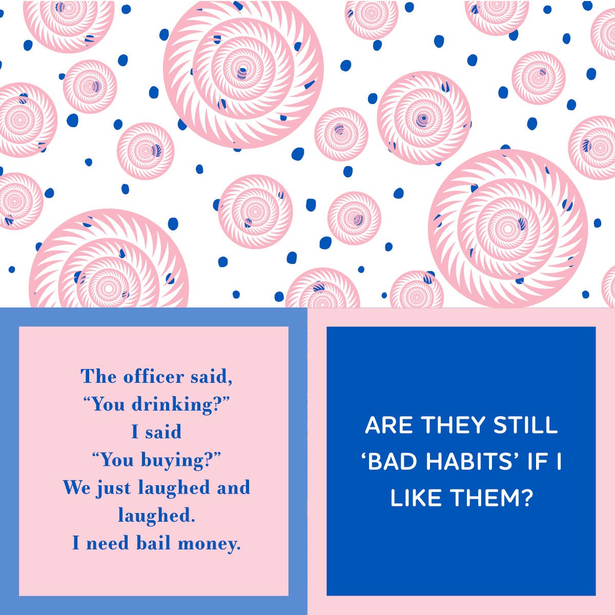 Drinks on Me coasters - Napkin: You Drinking?/Bad Habits