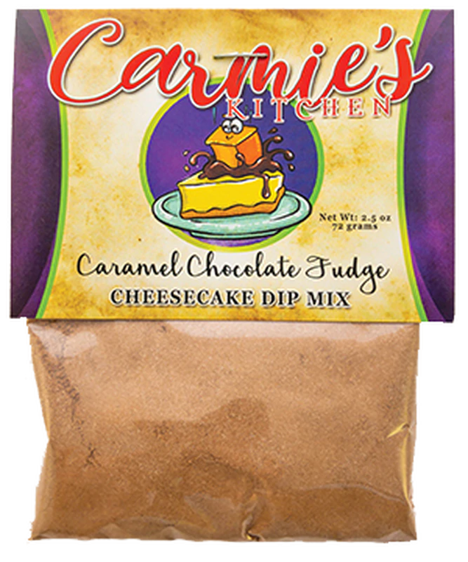 Carmie's Kitchen - Chocolate Caramel Fudge Cheesecake Dip