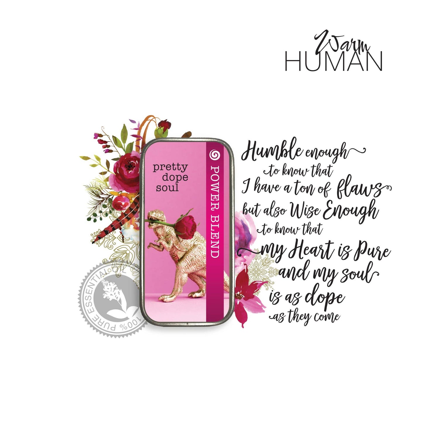 warm human - Pretty Dope Soul - Blend - Essential Oil Solid Perfume