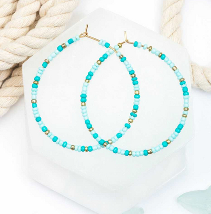 Hoop Earrings with Beads