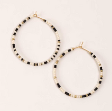 Load image into Gallery viewer, Hoop Earrings with Beads
