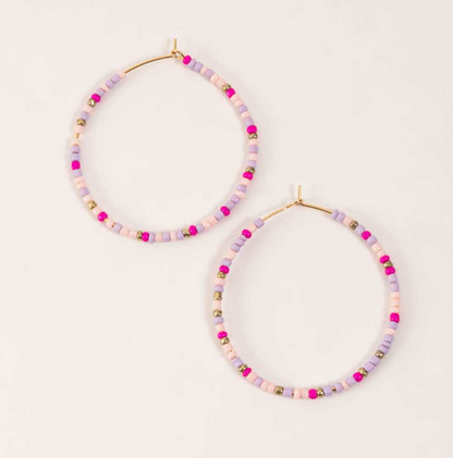 Hoop Earrings with Beads