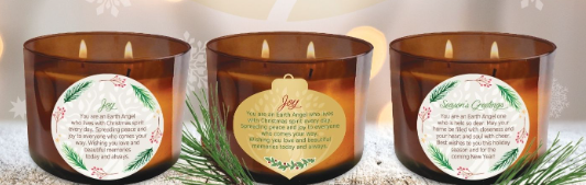 Earth Angel Christmas Candles