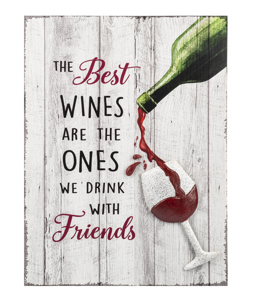 Pebble Happy Hour Wine Plaque