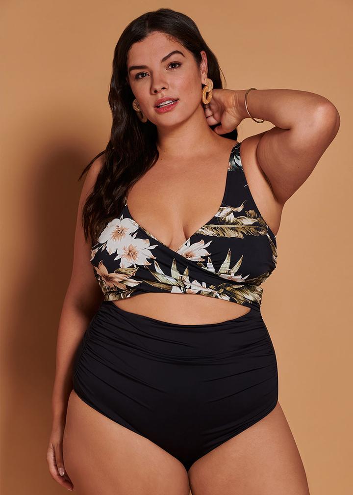 Everyday Sunday The Wrap One-Piece Swimsuit Plus