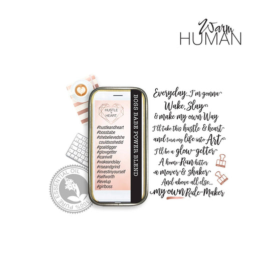 warm human - Hustle + Heart -Blend-100% Pure Solid Essential Oil Perfume